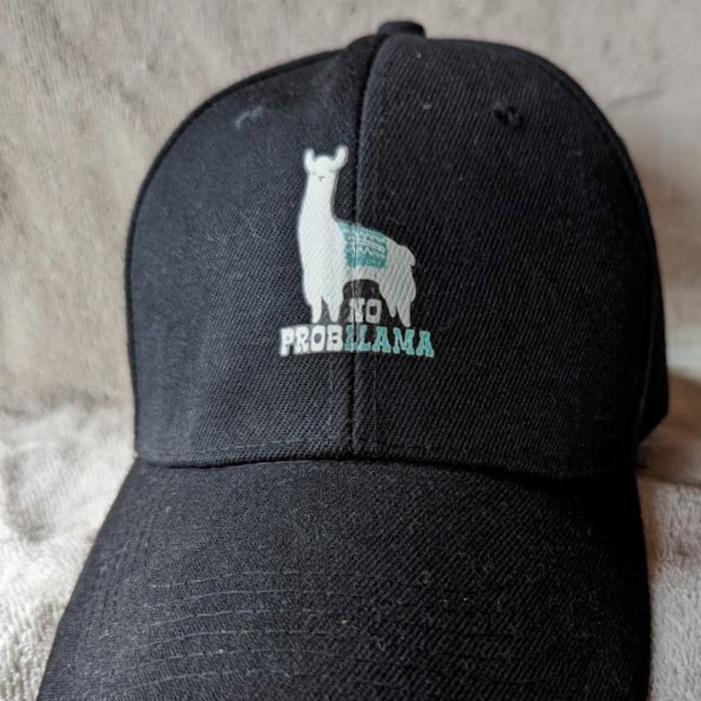 NEW – “No Probllama” Peaked Baseball Cap